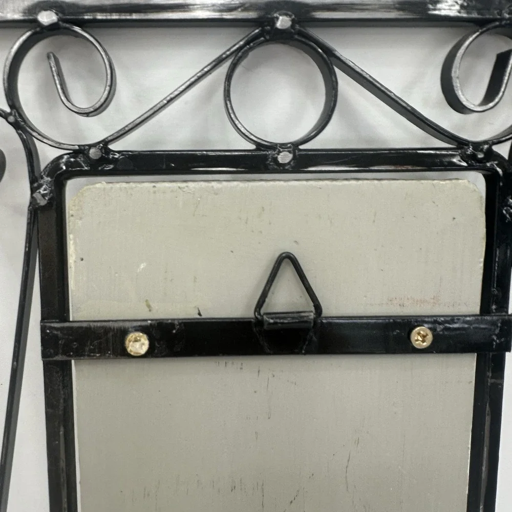 French Country Iron Scroll Floral Wall Farmhouse Botanical‎ Lavender Foxglove
